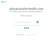 Tablet Screenshot of aboutcavalierhealth.com